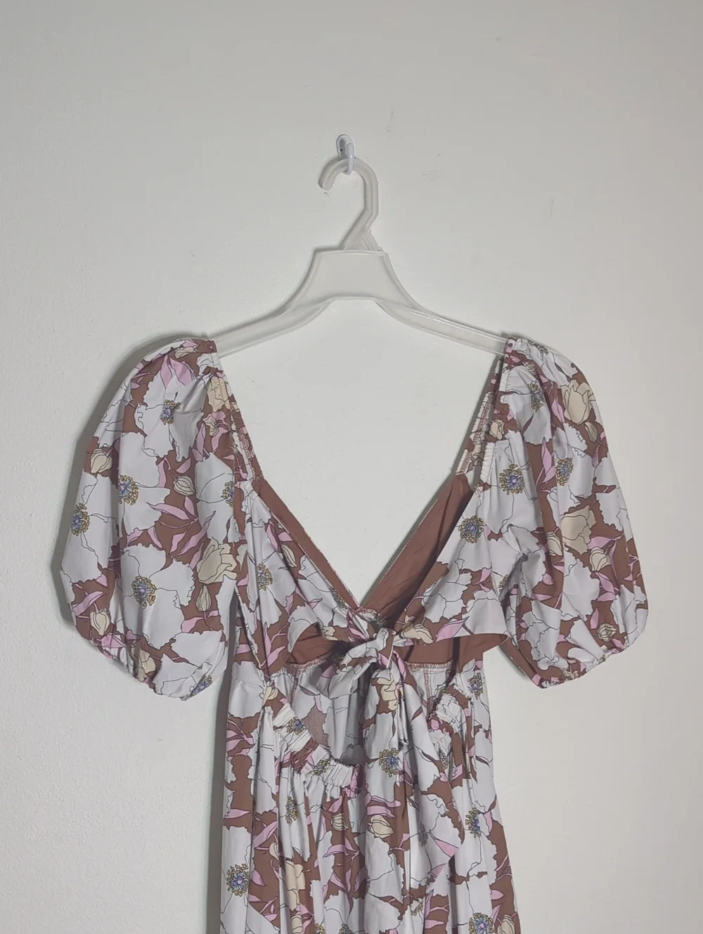 Abercrombie & Fitch Womens O Ring Dress Floral Puffed Sleeve Cottagecore Medium